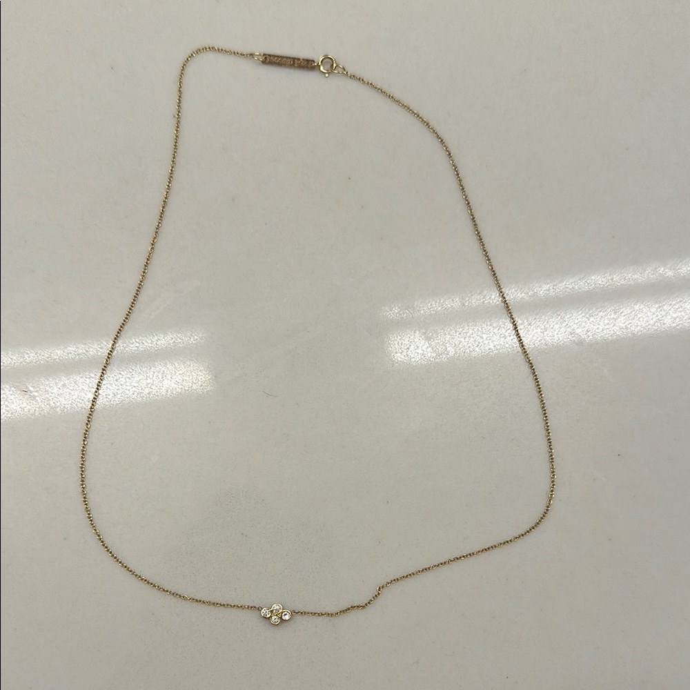 Zoe Chicco Gold Necklace with Diamond Accents